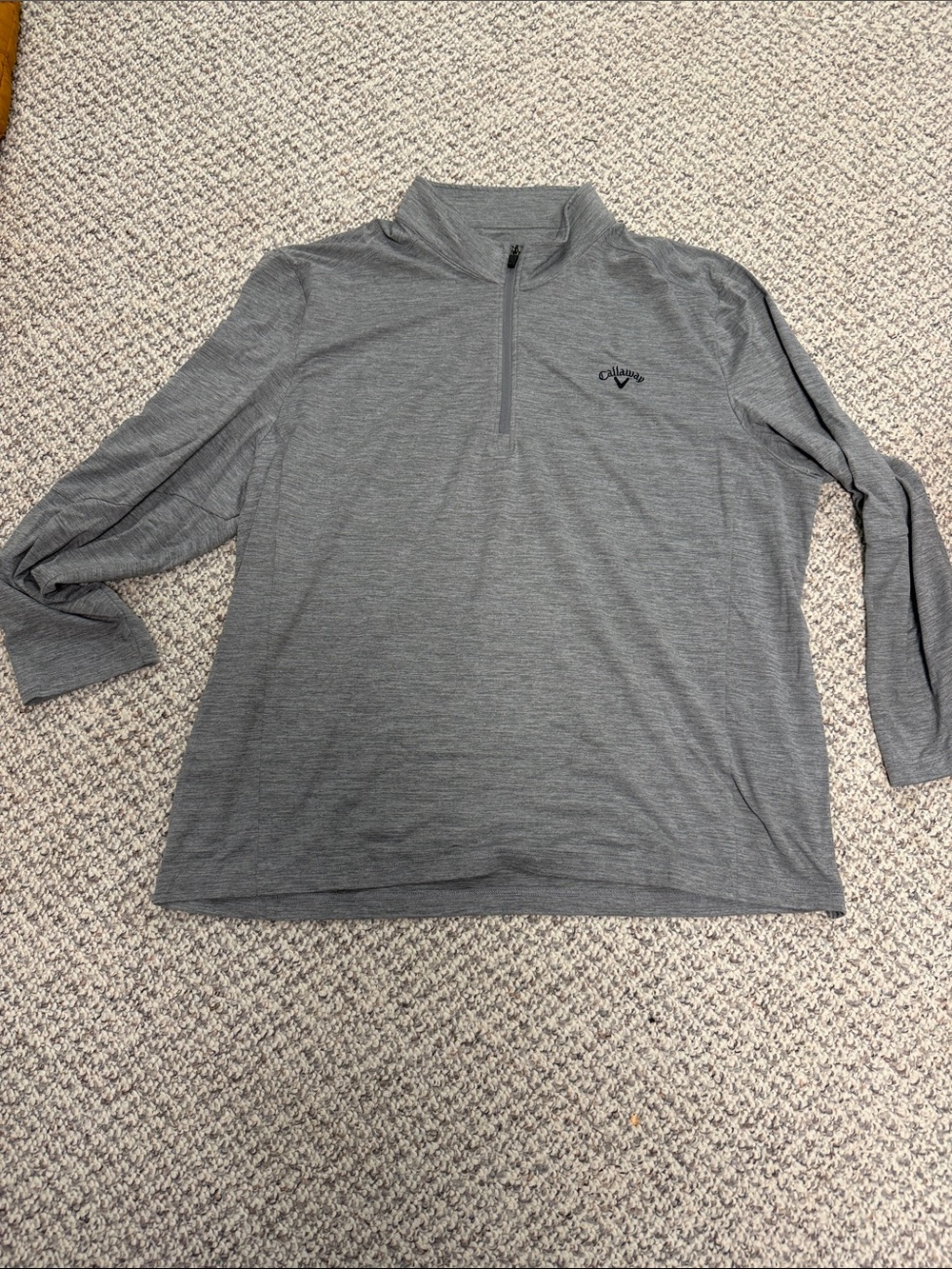Callaway Men's Heather Gray Half-Zip Performance Pullover